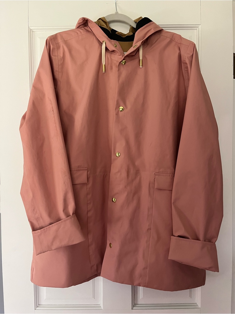 Fairechild women’s  Hooded Rain Jacket - Dusty Rose XL
